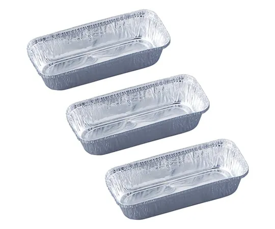 1-3183-11 Square Aluminum Tray 100 Pcs 102 x 45mm S-1