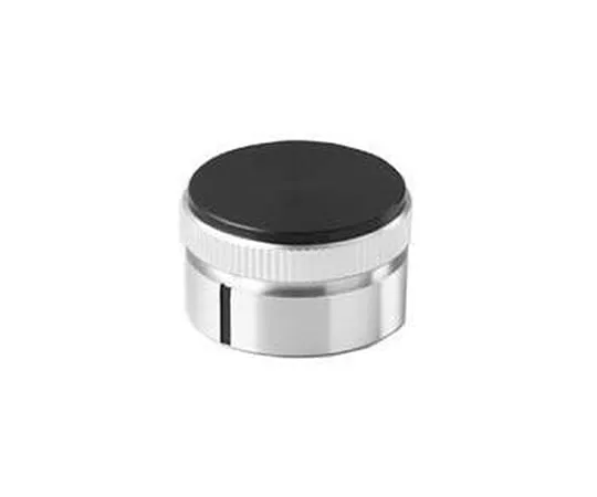 63-3146-88 Knob PHI. 17.4 Black Silver (Aluminum) Indicator Line: For Black Shaft Diameter PHI.6 K-52-KE-3