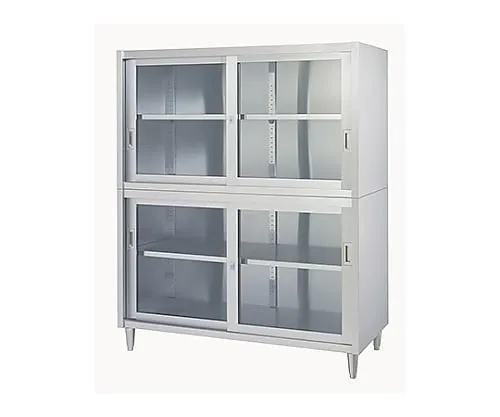 61-0013-75 With Storage Adjust (Stainless Steel (SUS430), 2 Stages Type, Upper And Lower Glass Door Specification) 900 x 450 x 1750 VAGG-9045