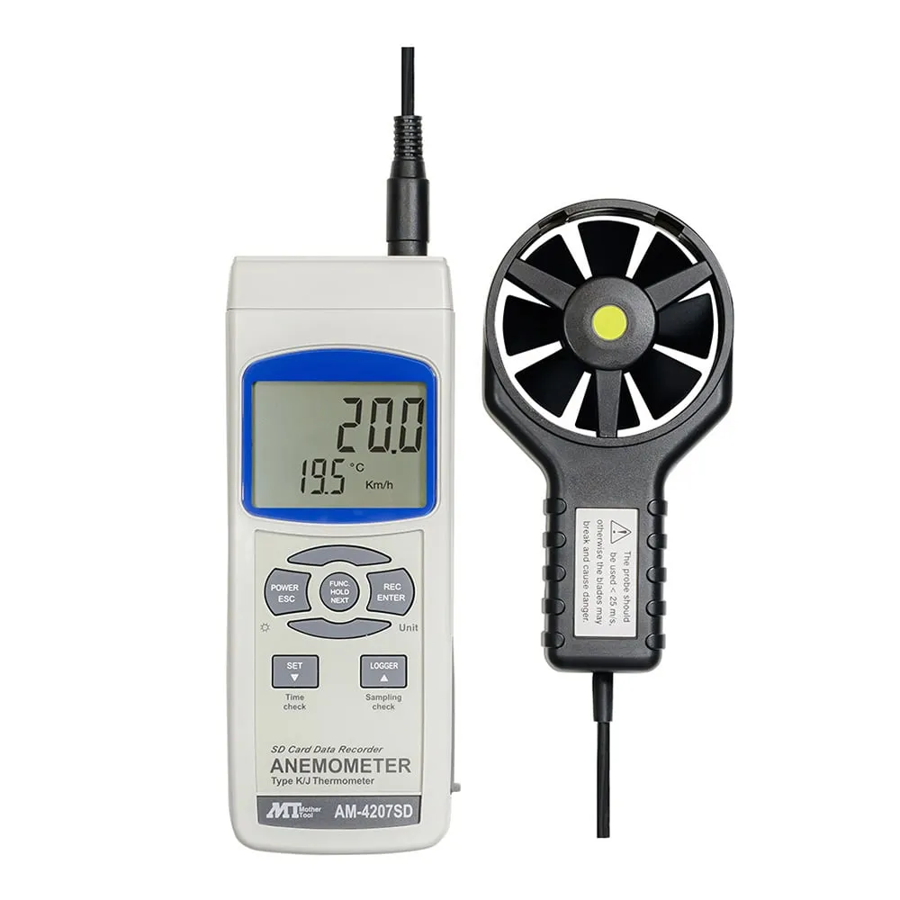 1-1943-01 Data Logger Anemometer AM-4207SD