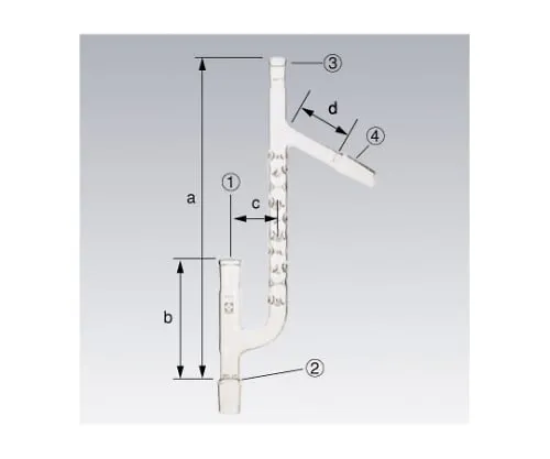 61-4419-05 Fractionation Column(Vigreux Claisen Type) 175mm, SPC-15-15 030780-15200