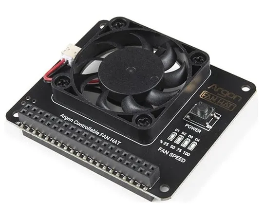 67-0423-23 Argon40 Fan HAT for Raspberry Pi 4, 3B, and 3B+ DEV-17163