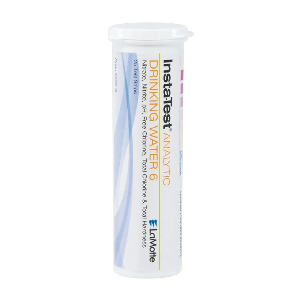 4-4755-01 Multi-measurement test paper Insta-TESTR free chlorine, total chlorine, hardness, pH, nitrous nitrogen, nitrous nitrogen 2933-G