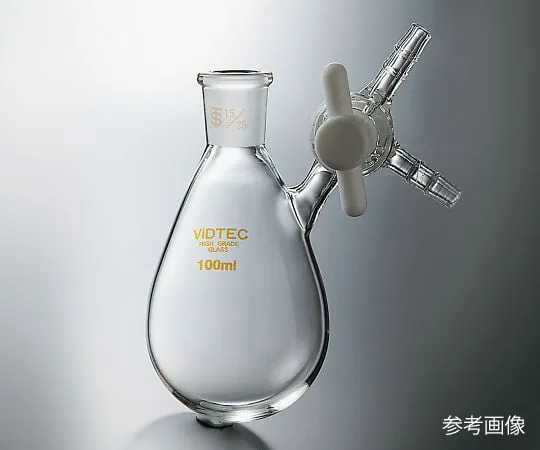3-9593-01 Eggplant-Shaped Schrenk (E Type Teflon (R) Cock) Sliding 24/40 50mL 7011/01/03