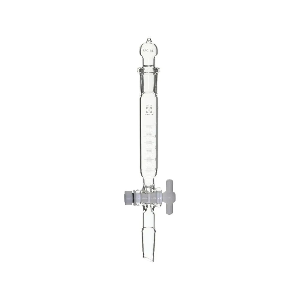 61-4417-31 SPC Separatory Funnel Cylindrical with PTFE Cock with Scale 10mL 030270-1510