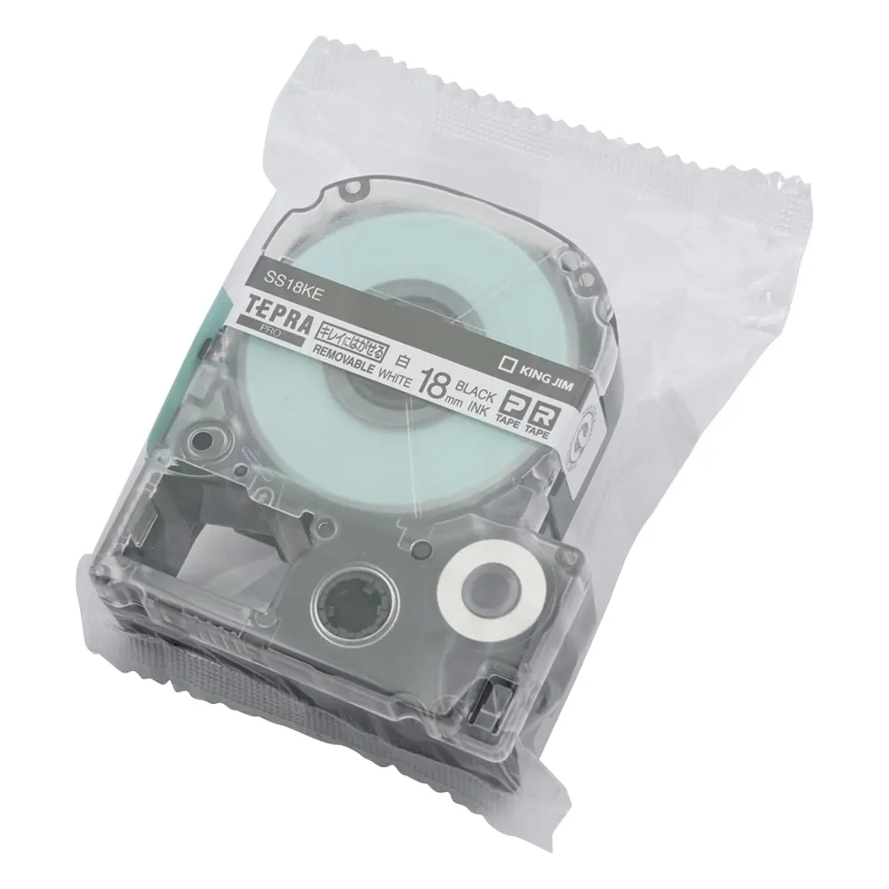 3-3222-04 Tepra PRO Label Printer Tape White SS18KE