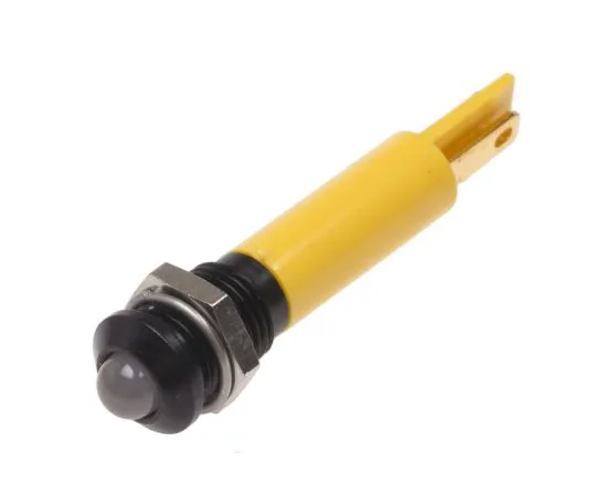 63-4587-33 RS PRO Yellow Indicator, 24 V ac/dc, 8mm Mounting Hole Size, Solder Tab Termination, IP67 211-566
