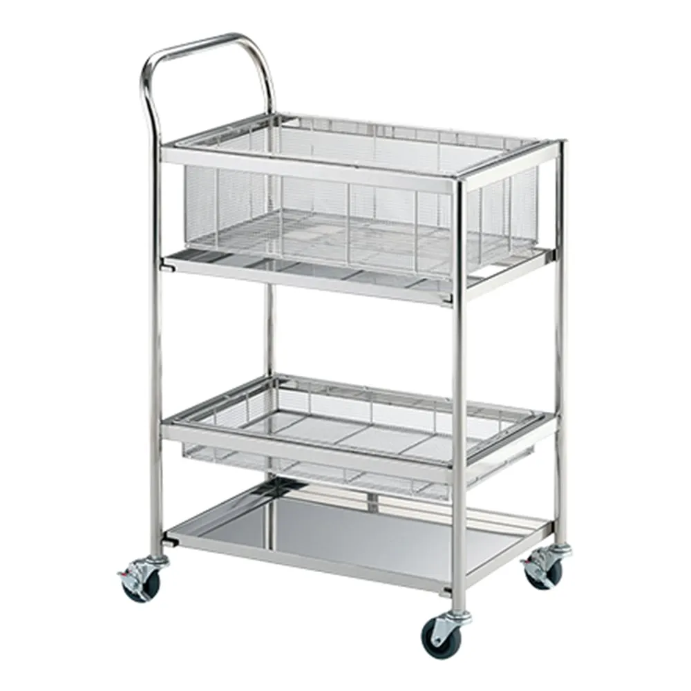 3-6798-01 Stainless Steel Basket Wagon NBW