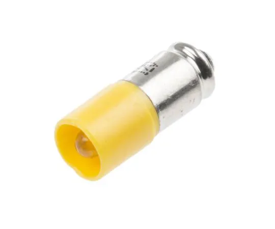 63-4585-22 LED Reflector Bulb, Midget Groove, Yellow, Single Chip, 6mm dia., 12V ac/dc 204-142
