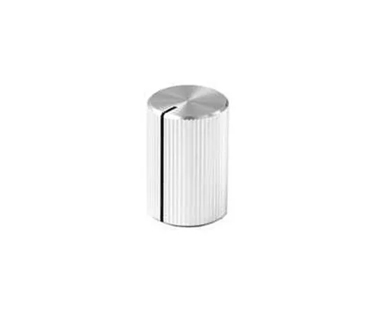 63-3146-91 Knob PHI. 15 Silver (Aluminum) with Indicator Line for Shaft Diameter PHI.6 K-5424