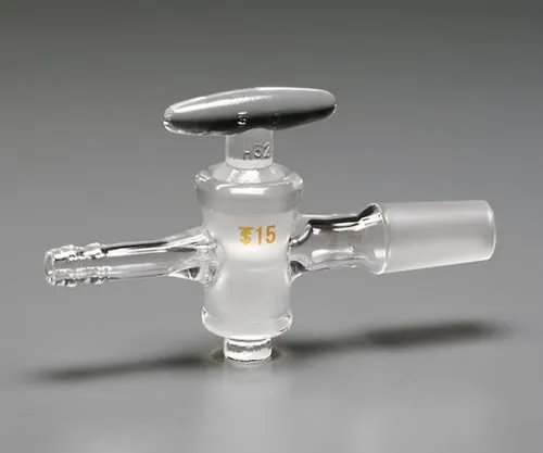 61-0047-13 TS Exhaust Pipe Straight Tube Glass Cock 8mm Tube (With Rubber Clamp) Male Sliding 15/25 CL0405-01-10