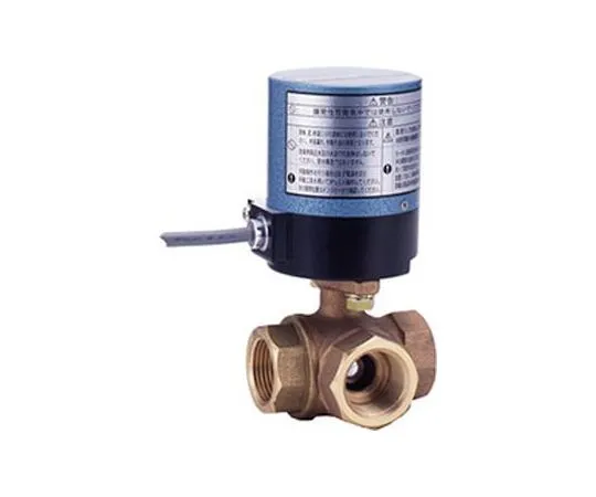 65-1885-86 Small Electric < EA Model/ON/OFF > Bronze Horizontal Three-Way Ball Valve (EA 100 - TNE) Nominal Diameter 8 mm EA100-TNE8A