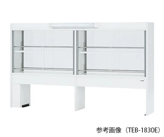 3-4585-11 Reagent shelf (double-sided type with glass doors and LED lighting) 900 x 300/510 x 1070mm TEB-930E