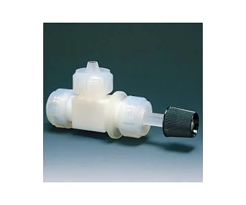 61-3527-88　［Out of stock］Fluorocarbon Resin High Pressure Needle Valve L-Type 6φ　NR0019-01