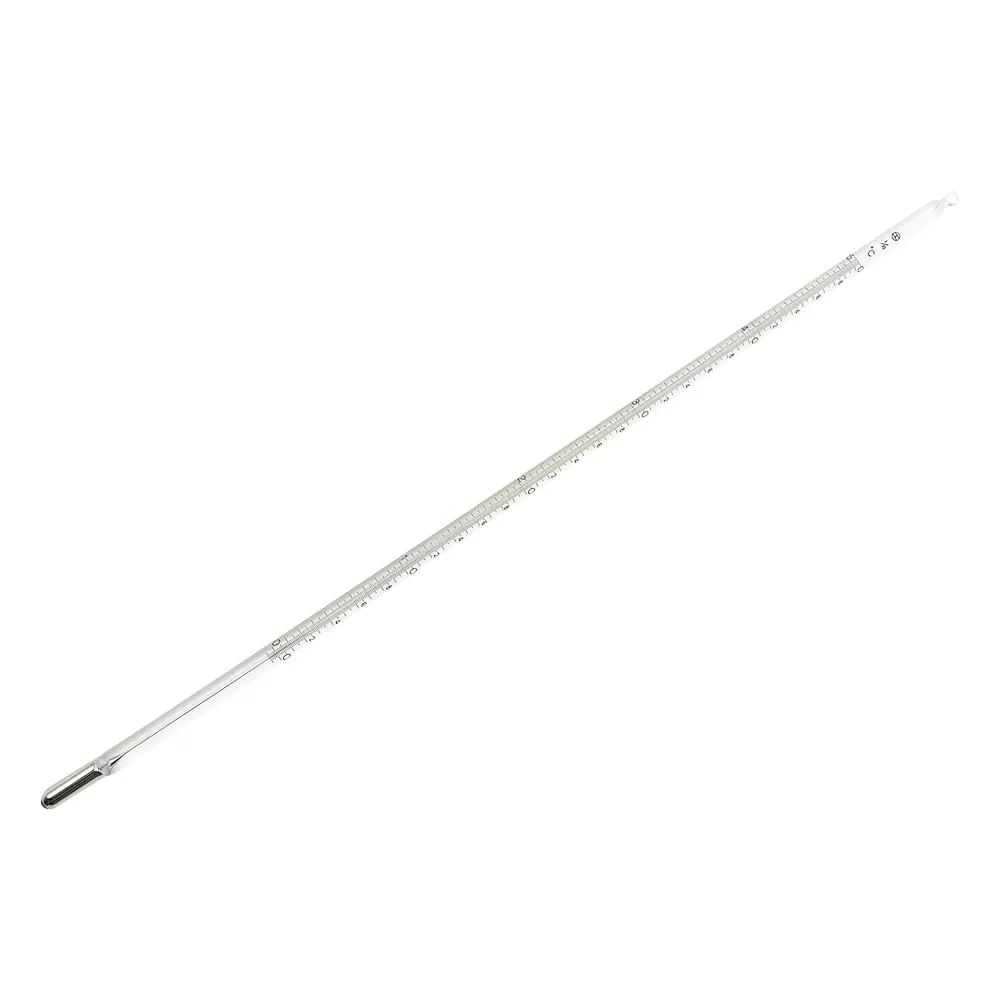 2-064-01-56 Precision bar-shaped mercury Thermometer (Minimum Scale: 0.1℃) 0 ~ 50℃ 300mm with English Calibration Certificate JC-2035