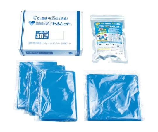 61-3333-58 Ag Antibacterial Emergency Toilet Set (For 30 Times) AG-30F