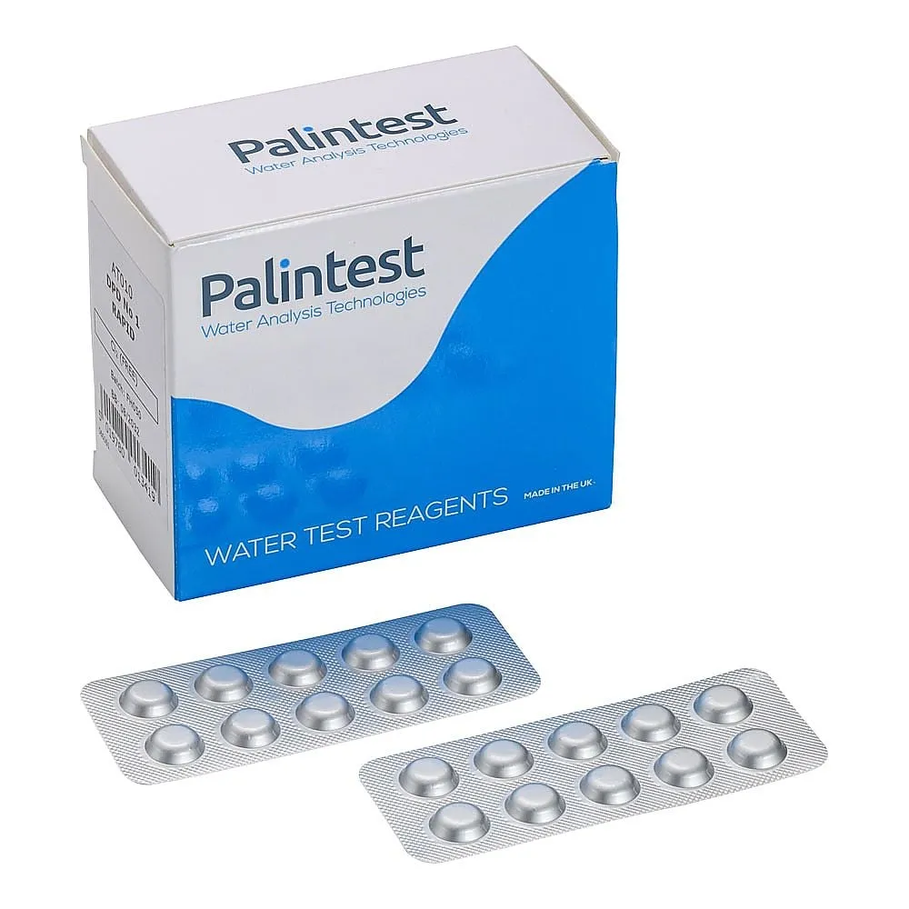 62-6487-94 Residual Chlorine Low Concentration Reagent (Free) DPD-1R 250 T 1 Case (Contains 250 Tablets)