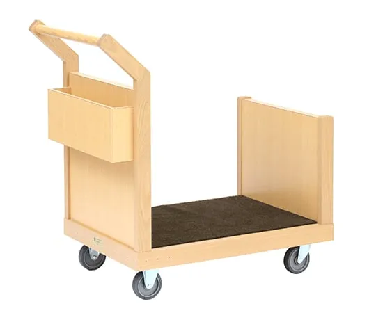 62-1633-56 Wood Baggage Cart Ivory SH-59J