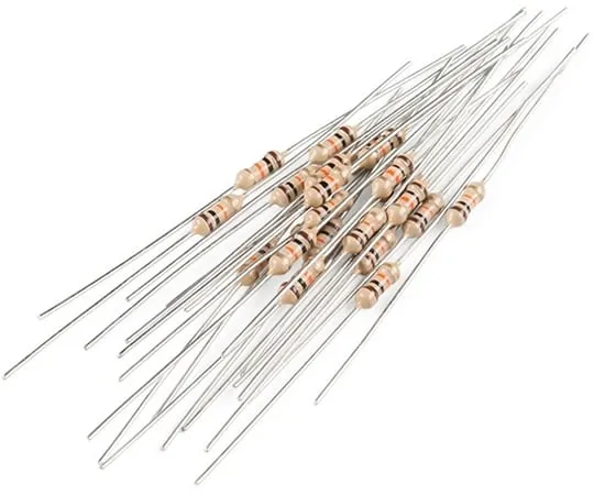 67-0425-50 Resistor 10K Ohm 1/4 Watt PTH - 20 pack (Thick Leads) PRT-14491