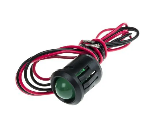 63-4585-27 RS PRO Green Indicator, 24 V dc, 14mm Mounting Hole Size, Lead Wires Termination 204-423