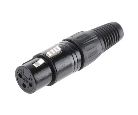 63-4627-06 RS PRO Cable Mount XLR Connector, Female, 250 V ac, 3 Way, Silver Plating 455-126