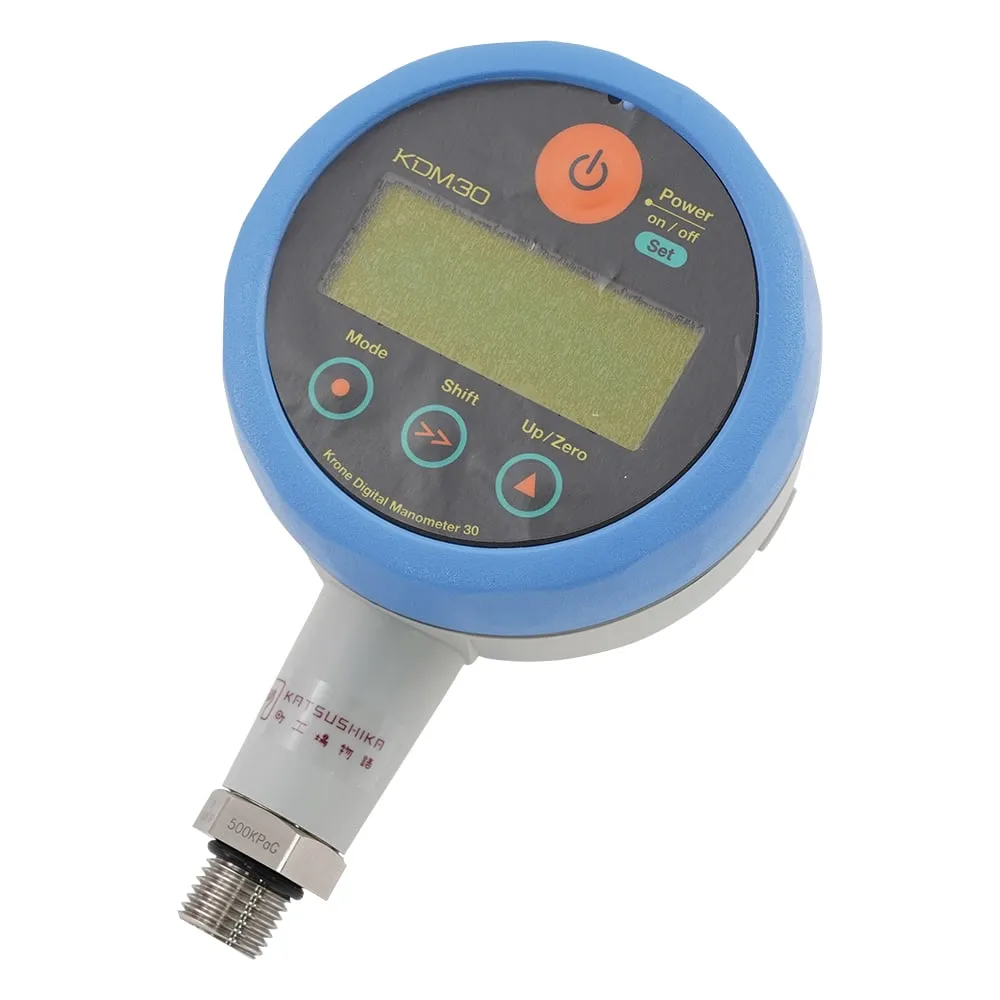 1-3558-01-20 High Precision Digital Pressure Gauge Blue With Calibration Certificate KDM30-500kPaG-MBL