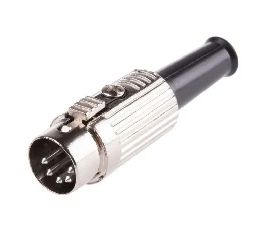 63-4634-45 RS PRO 5 Pole Din Plug, 1A, 100 V ac, Push Lock 491-172
