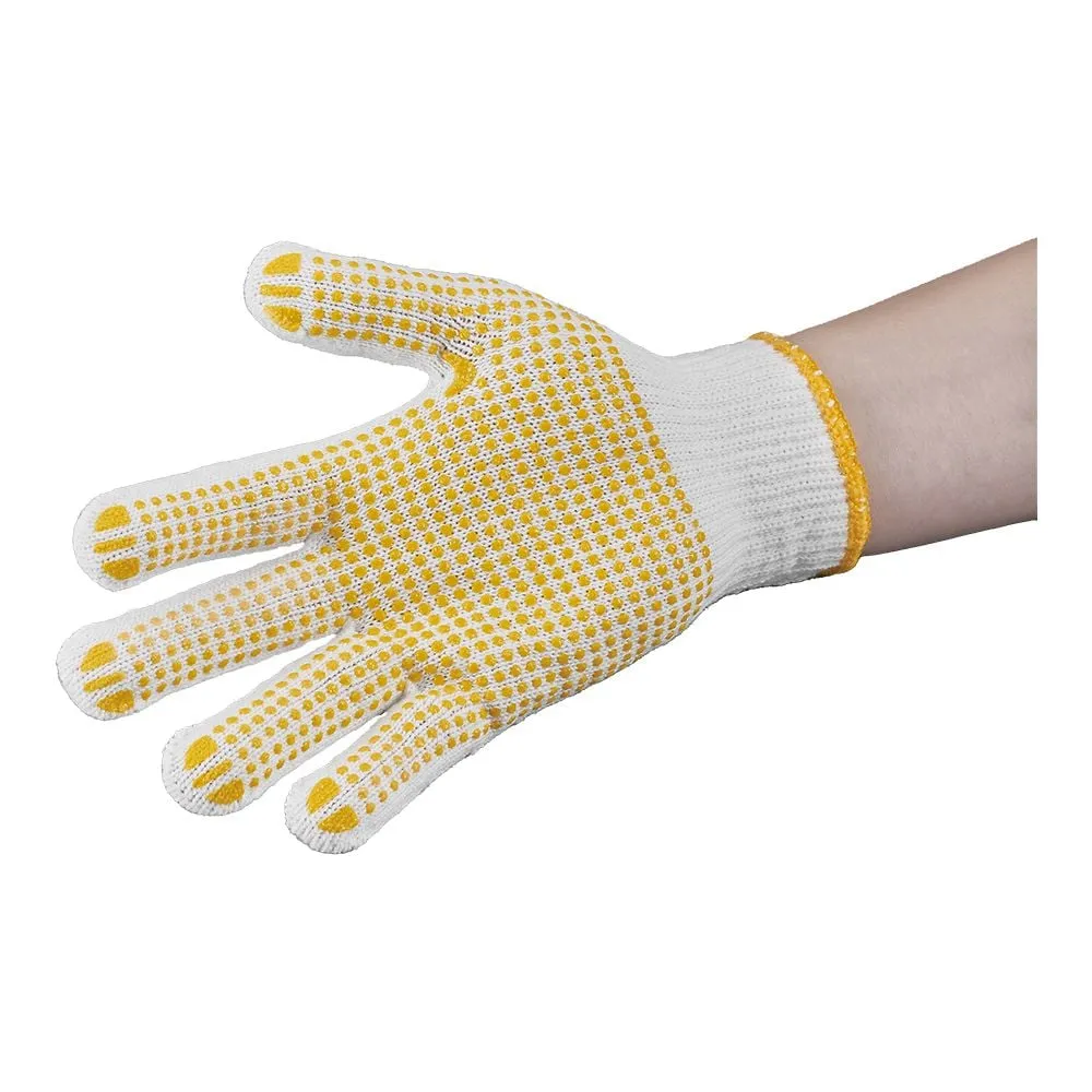 51-0132-01 Non-Slip Gloves Yellow 700 g 1 Dozen (12 Pairs)