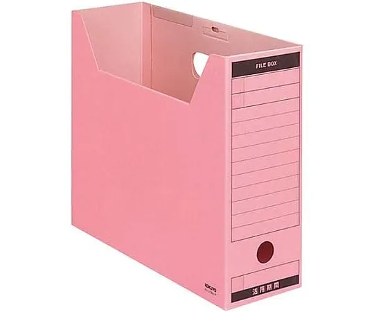61-0567-59 File Box-Fs A4 Capacity Width 95mm with Lid Pink A4-LFBN-P