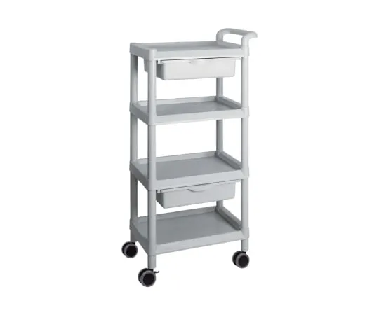 3-6641-06 Mobile Easy Cart (Tall Type/Regular 31) Gray 4 Stages Wiith Drawer ME31F