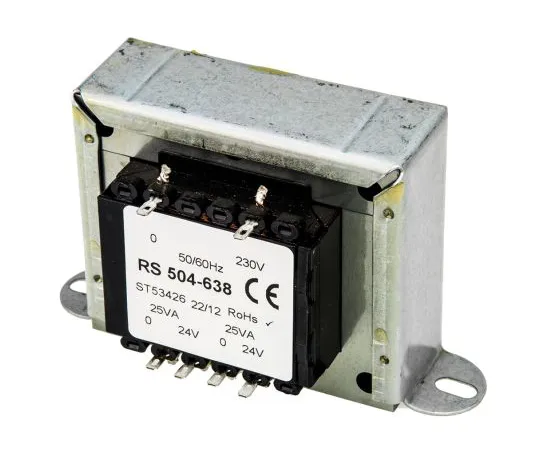 63-4636-71 RS PRO 50VA 2 Output Chassis Mounting Transformer, 24V ac 504-638