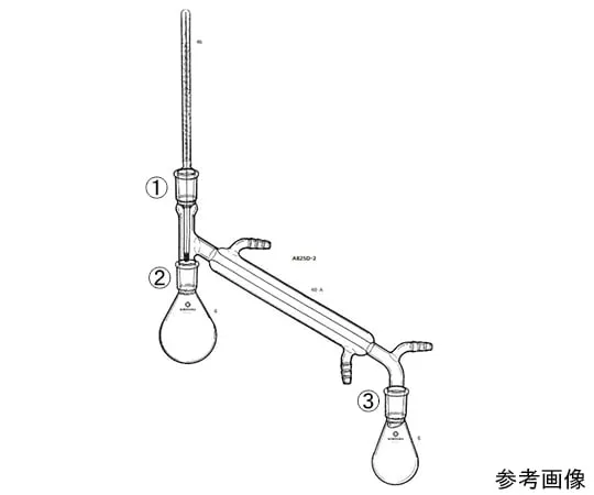 64-1060-71 Liebig distillation apparatus with distilling head AB25D-2-1