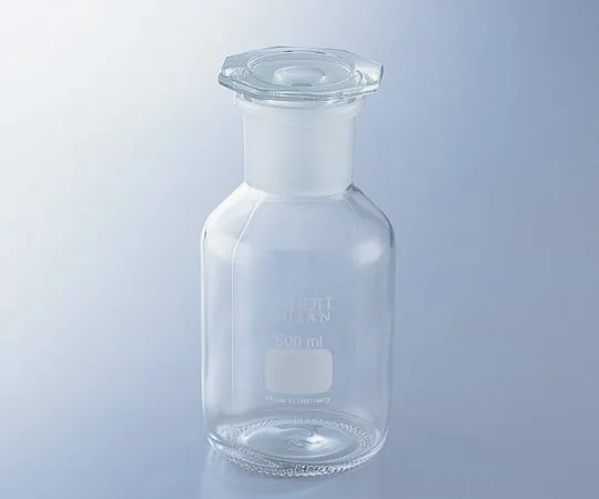 2-1972-02　［Discontinued］Reagent Bottle (Wide-Mouth And with Plug) (DURAN(R)) Amber 100mL　211882406