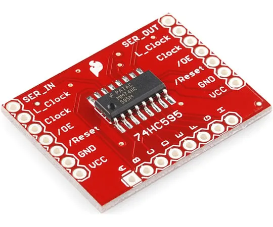 67-0452-34 SparkFun Shift Register Breakout - 74HC595 BOB-10680
