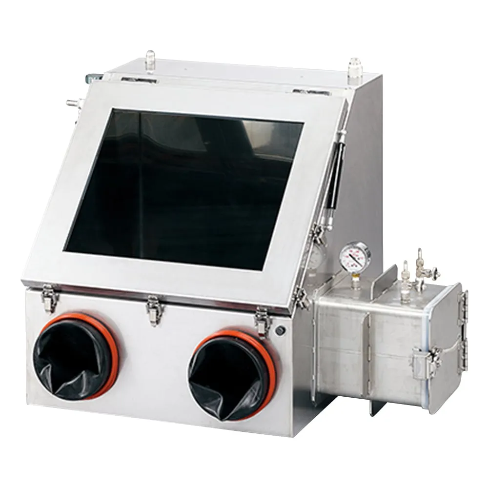 3-6621-01 Stainless Steel Glove Box (Gas Replacement Type) 600 x 650 x 650 ASA-600