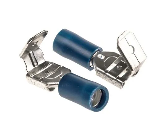63-4641-76 RS PRO Blue Insulated Spade Connector, 6.35 x 0.8mm Tab Size, 1.5mm² to 2.5mm² 534-711