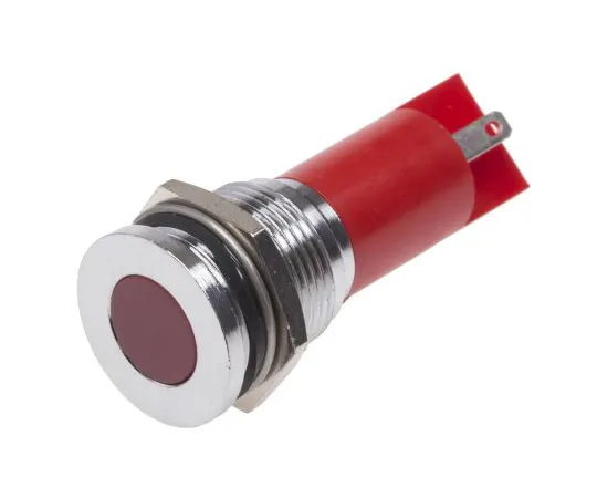 63-4587-39 RS PRO Red Indicator, 12 V, 16mm Mounting Hole Size, Solder Tab Termination 211-718