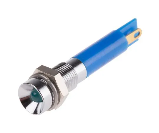 63-4585-46 RS PRO Blue Indicator, 24 V dc, 6mm Mounting Hole Size, Solder Tab Termination 205-044