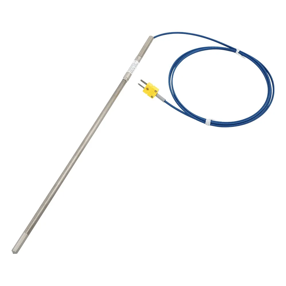 1-3944-01-56 K-Sheath Thermocouple (High Temperature/Inconel R Type) 0 ~ 1050℃, φ8.0mm 300mm with English Calibration Certificate