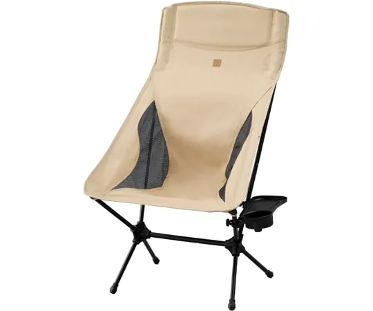 67-9302-39　［Discontinued］Camp Chair Low Type Highback Beige　CC-LHB