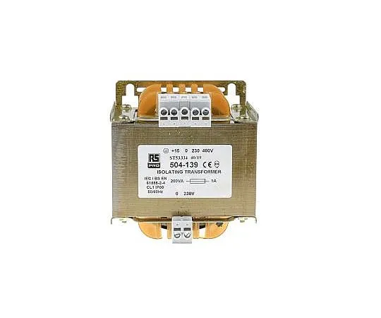 63-4636-36 RS PRO 200VA Isolating Transformer, 230 V ac, 245 V ac, 400 V ac, 415 V ac Primary 1 x, 230V ac Secondary 504-139