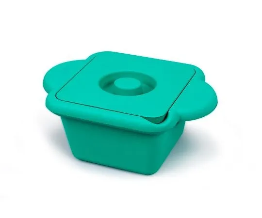 3-8579-01 Ice Bucket (With Lid And Handle) Square (Emerald) 1L HS28721G