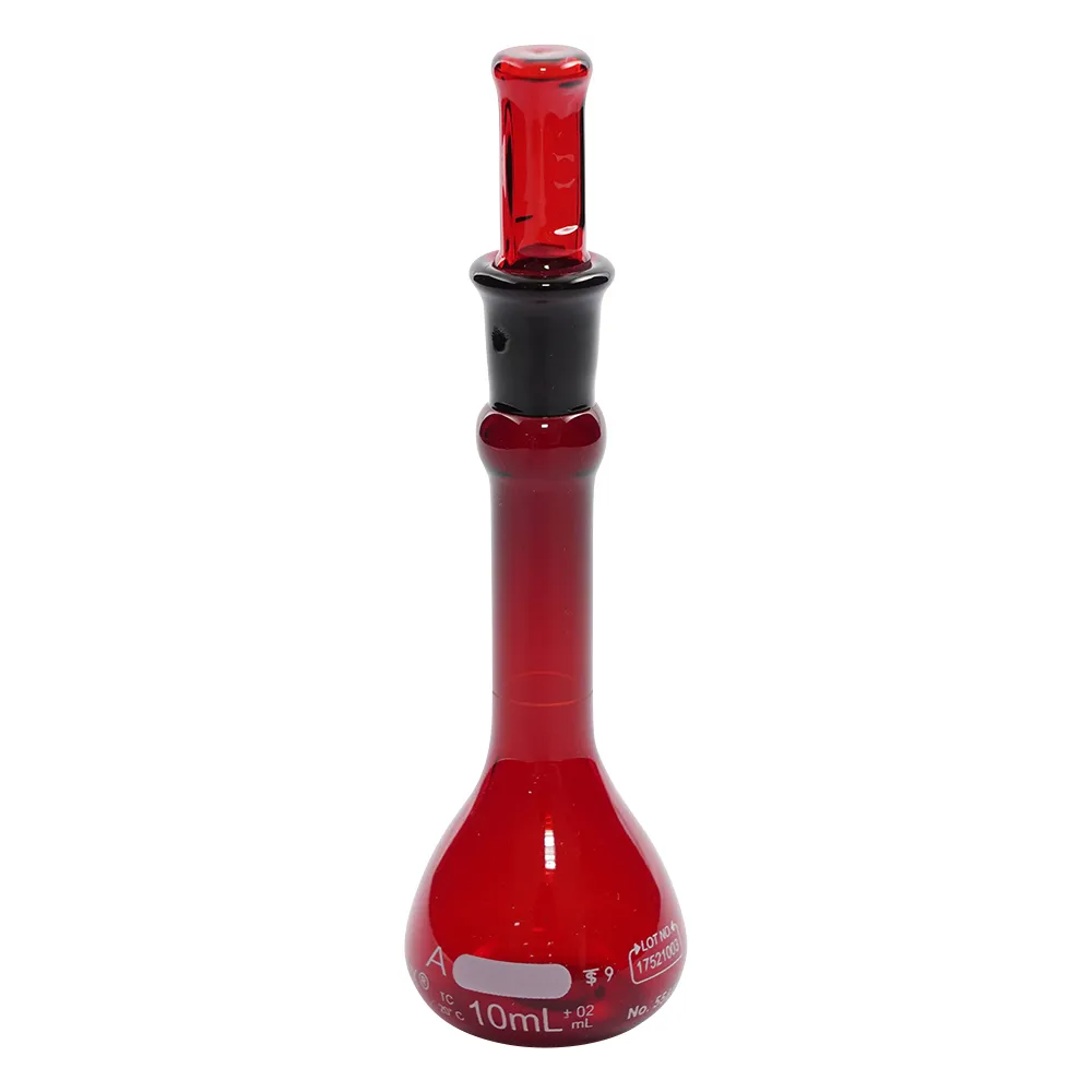 2-9475-04-56 Volumetric Flask CLassA Brown 10mL with English Calibration Certificate 55640-10