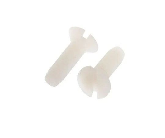 63-4600-80 RS PRO, M3 Countersunk Head, 10mm Nylon Slot Plain 291-363