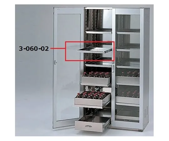 3-060-02 Chemical Closet SH Type Preliminary Shelves with Rail
