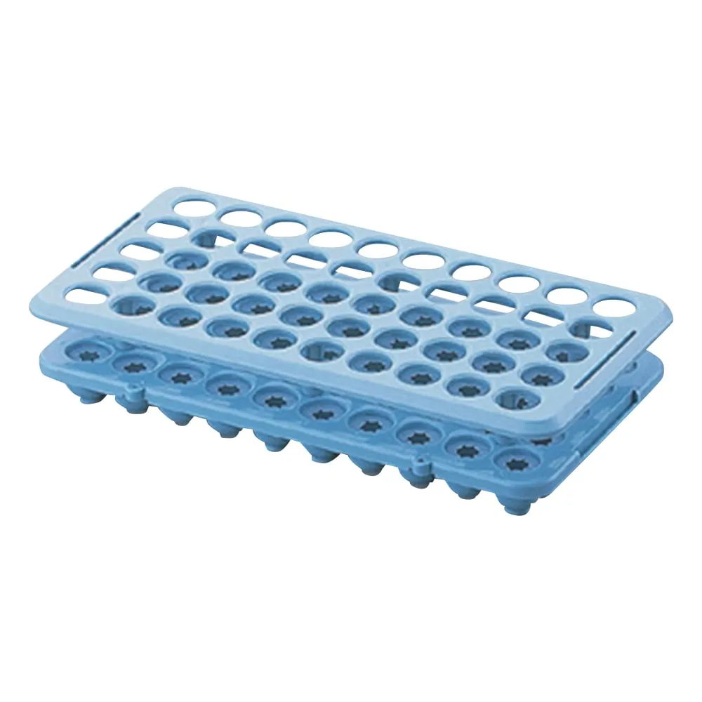 1-8533-01 Test Tube Rack φ16.5mm x 50 Pcs Blue H1018