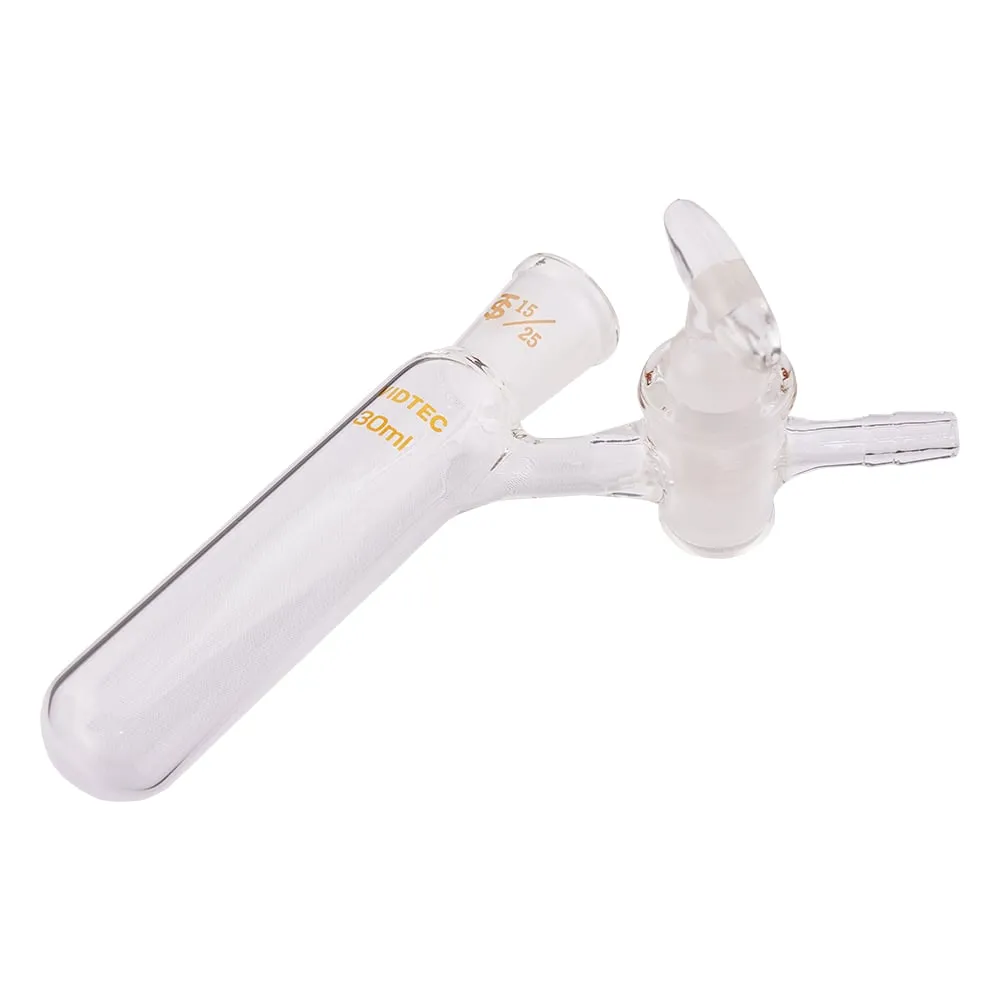 3-9600-01 Schlenk Tube (D Type Glass Cock) 30mL 7008-01