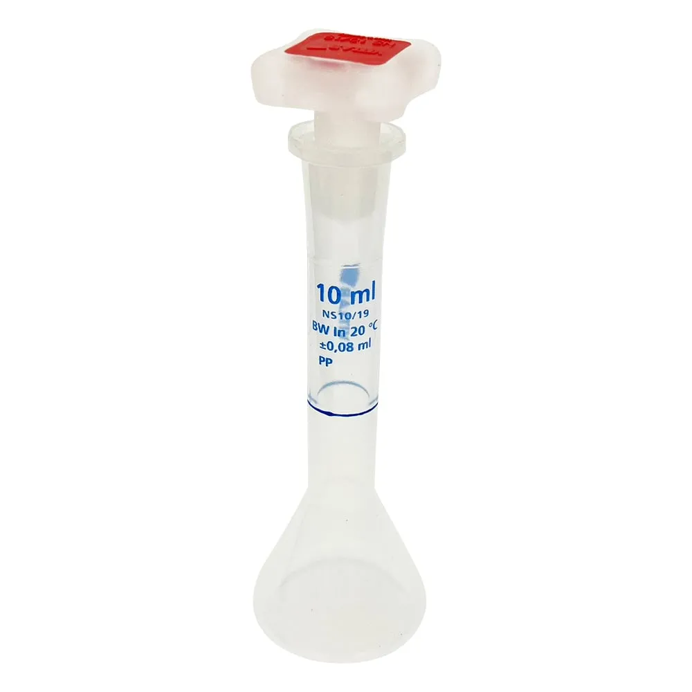 1-1322-01 PP Volumetric Flask with Plug 10mL 677941