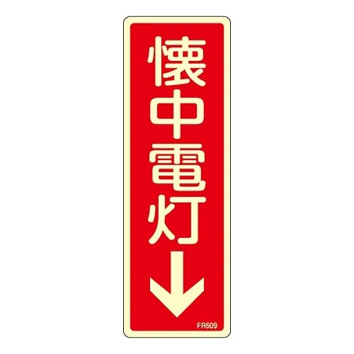 61-3396-71 Fire Extinguisher Sign Flashlight↓ FR609 66609