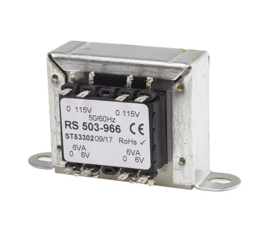 63-4636-28 RS PRO 12VA 2 Output Chassis Mounting Transformer, 6V ac 503-966